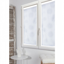 Paire de vitrages transparent blanc l.45 x H.120 cm de marque Centrale Brico, référence: B6575700