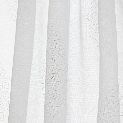 Paire de vitrages transparent blanc l.45 x H.120 cm - Centrale Brico