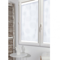 Paire de vitrages transparent blanc l.60 x H.120 cm de marque Centrale Brico, référence: B6575800