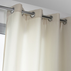 Rideau obscurcissant thermique, Stop-froid plus ivoire l.140 x H.250 cm de marque Centrale Brico, référence: B6576300