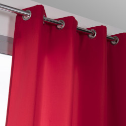 Rideau obscurcissant thermique, Stop-froid plus rouge l.140 x H.250 cm de marque Centrale Brico, référence: B6576400