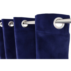 Rideau tamisant, Cambridge bleu indigo l.140 x H.260 cm de marque Centrale Brico, référence: B6578000
