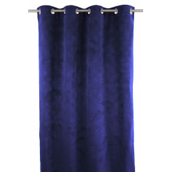Rideau tamisant, Cambridge bleu indigo l.140 x H.260 cm - Centrale Brico