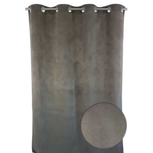 Rideau tamisant, Cambridge taupe l.140 x H.260 cm - Centrale Brico