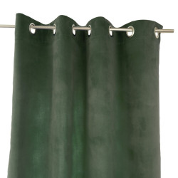Rideau tamisant, Cambridge vert forêt l.140 x H.260 cm - Centrale Brico
