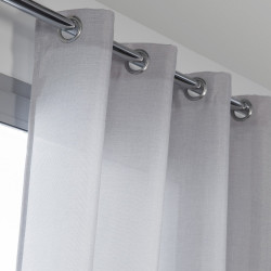 Rideau tamisant, Copenhague gris l.140 x H.250 cm de marque Centrale Brico, référence: B6578700