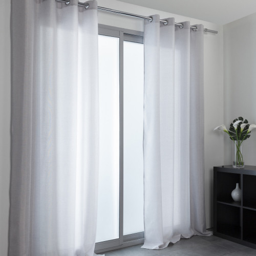 Rideau tamisant, Copenhague gris l.140 x H.250 cm - Centrale Brico