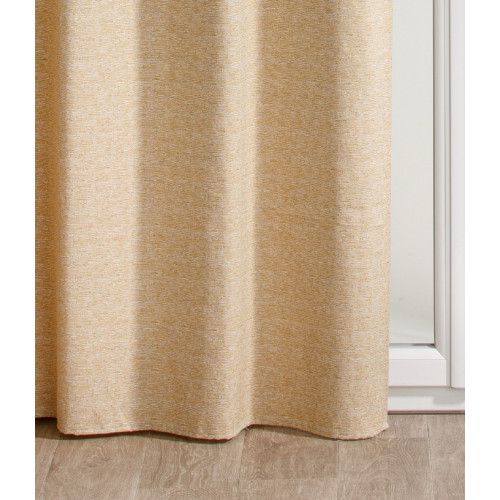 Rideau tamisant, Desert marbrures jaune l.140 x H.260 cm - Centrale Brico