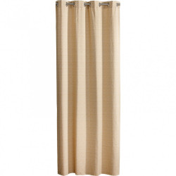 Rideau tamisant, Desert marbrures jaune l.140 x H.260 cm - Centrale Brico