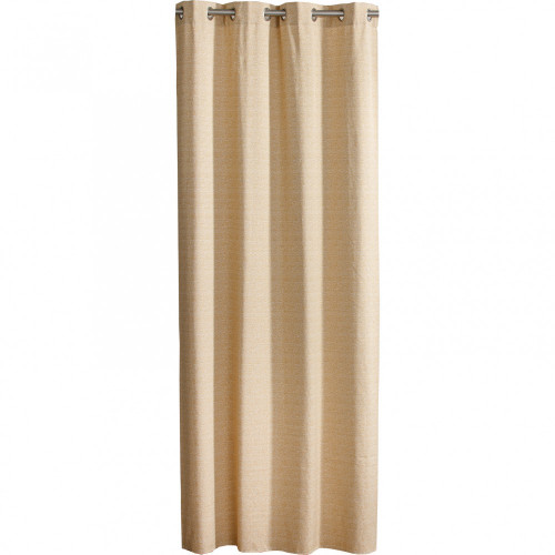Rideau tamisant, Desert marbrures jaune l.140 x H.260 cm - Centrale Brico