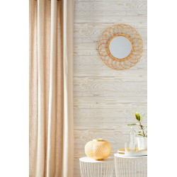 Rideau tamisant, Metis naturel l.135 x H.260 cm LINDER de marque Centrale Brico, référence: B6580000