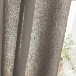 Rideau tamisant, Metis taupe l.135 x H.260 cm LINDER - LINDER