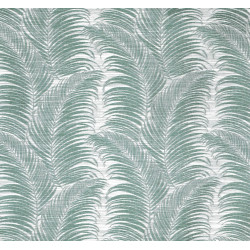 Rideau tamisant, Palme vert d'eau l.145 x H.250 cm LINDER - Centrale Brico