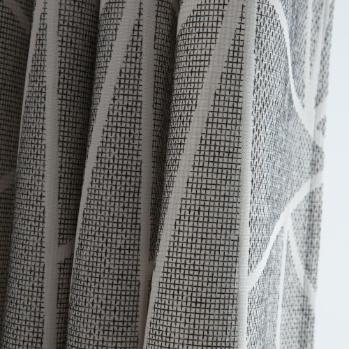Rideau tamisant, Tango gris et blanc l.140 x H.250 cm - Centrale Brico