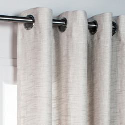 Rideau tamisant, Whool beige l.140 x H.260 cm de marque Centrale Brico, référence: B6580900