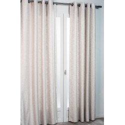 Rideau tamisant, Whool beige l.140 x H.260 cm - Centrale Brico