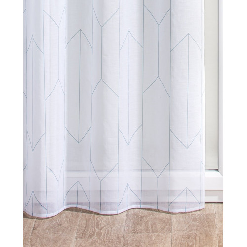 Voilage tamisant, Confort bleu l.140 x H.240 cm - Centrale Brico