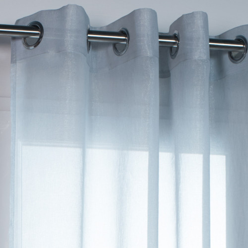 Voilage tamisant, Irisé gris l.140 x H.240 cm - Centrale Brico