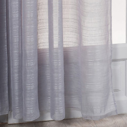 Voilage tamisant, Lola gris l.300 x H.240 cm - Centrale Brico