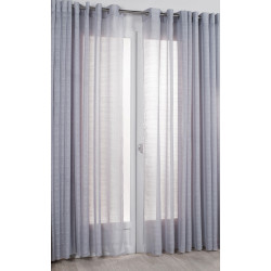 Voilage tamisant, Lola gris l.300 x H.240 cm - Centrale Brico