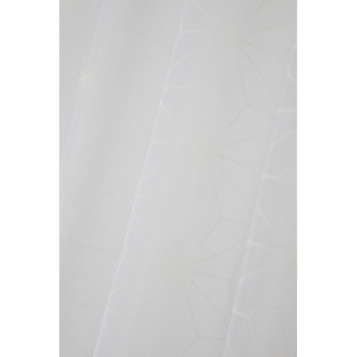 Voilage tamisant, New flocon blanc l.140 x H.250 cm - Centrale Brico