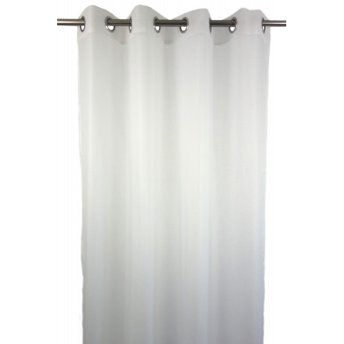 Voilage tamisant, Niagara blanc-blanc n°1 l.140 x H.260 cm - Centrale Brico