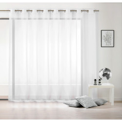 Voilage tamisant, Plein jour blanc l.300 x H.250 cm - Centrale Brico