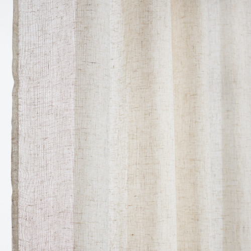 Voilage tamisant, Rio naturel l.140 x H.240 cm - Centrale Brico