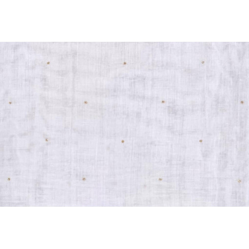 Voilage tamisant, Swan blanc et doré l.140 x H.250 cm - Centrale Brico