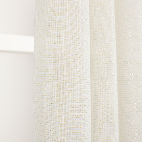 Voilage transparent, Briana beige doré l.135 x H.260 cm - Centrale Brico