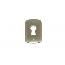 Entrée de clé Moderne en zamak nickelé de marque Centrale Brico, référence: B6589400