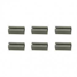 Lot de 6 fourreaux acier zingué, L.2 x l.0.8 de marque Centrale Brico, référence: B6589600