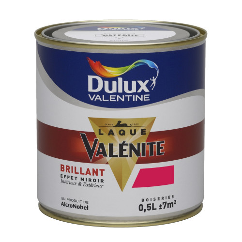 Peinture laque boiserie Valénite rouge madras brillant 0,5 L - DULUX VALENTINE - DULUX VALENTINE