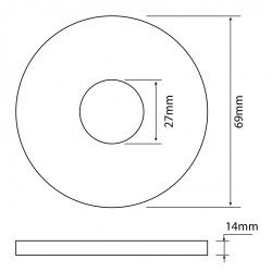 Joint WC pour soupape MPMP l.9.5 x H.15 x P.1 cm - SOMATHERM FOR YOU