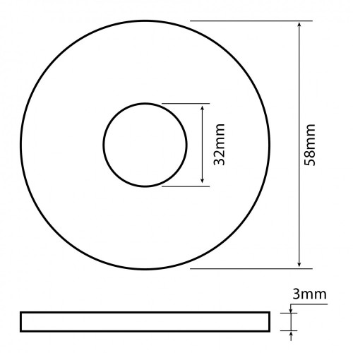 Joint WC pour soupape GEBERIT l.5.8 x H.0.3 x P.3.2 cm - GEBERIT