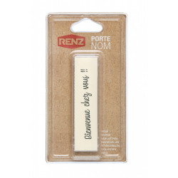 Porte-nom H.2.8 x l.10.3 RENZ, transparent - RENZ