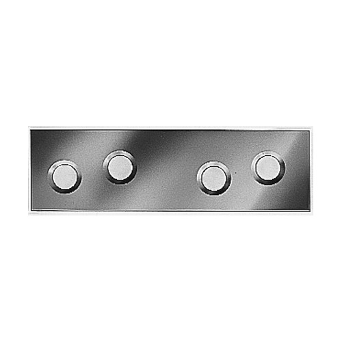 Platine multitrous bichromaté, 50x14 mm - GAH ALBERTS