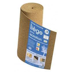 Rouleau isolant liège mur SDL l.0.5 x L.8 m x Ep.4 mm de marque SDL, référence: B6649000