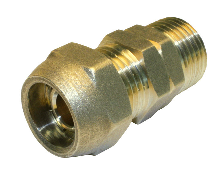 Manchon à compression laiton M 20 x 27 pour tube en per