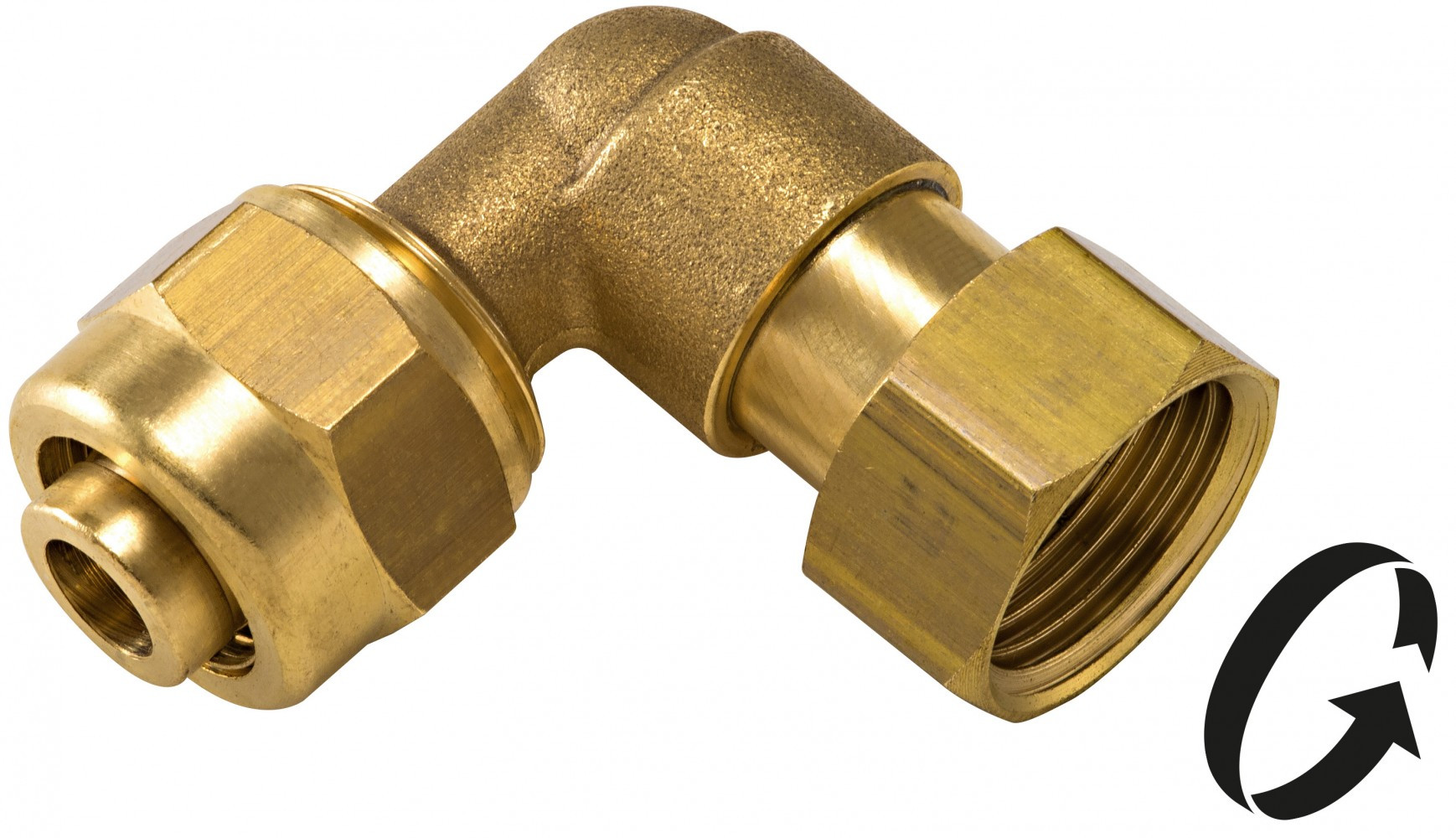 Raccord Té égal à compression laiton F 15 x 21 pour tube en per
