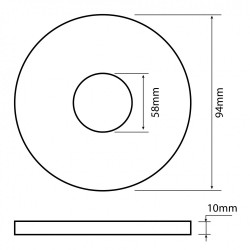 Joint WC pour réservoir l.9.5 x H.1 x P.5.6 cm - SOMATHERM FOR YOU