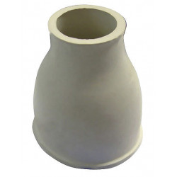 Cône WC double caoutchouc blanc 65x35 de marque Centrale Brico, référence: B6652100