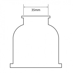 Cône WC double caoutchouc blanc 65x35 - SOMATHERM FOR YOU