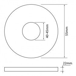 Raccord caoutchouc pour goulotte pour sortie de cuvette ECOPRO l.5.5 x H.0.5 x P - SOMATHERM FOR YOU