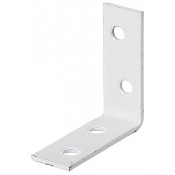 Lot de 8 équerres plastifié blanc, 60x60x16 mm - GAH ALBERTS