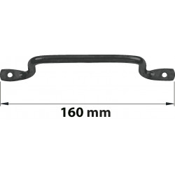 Poignée de contrevent acier prépeint, H.45 x L.165 x P.15 mm - AFBAT