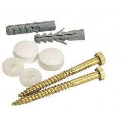 Lot de 2 chevilles clips pour fixation, l.9 x H.11 cm de marque Centrale Brico, référence: B6657100