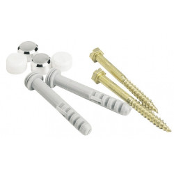 Lot de 2 chevilles clips pour fixation WC, l.9 x H.8 cm de marque SOMATHERM FOR YOU, référence: B6657300