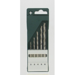 Coffret de 5 forets bois BOSCH, Diam.2-3-4-5-6 mm de marque BOSCH, référence: B6658900