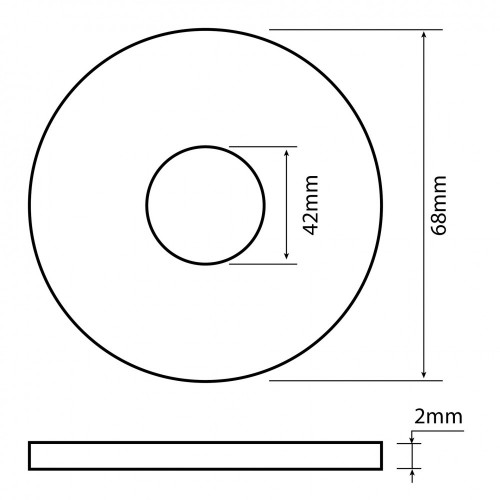 Joint WC pour soupape IDEAL STANDARD l.9.5 x H.15 x P.1 cm - Ideal Standard